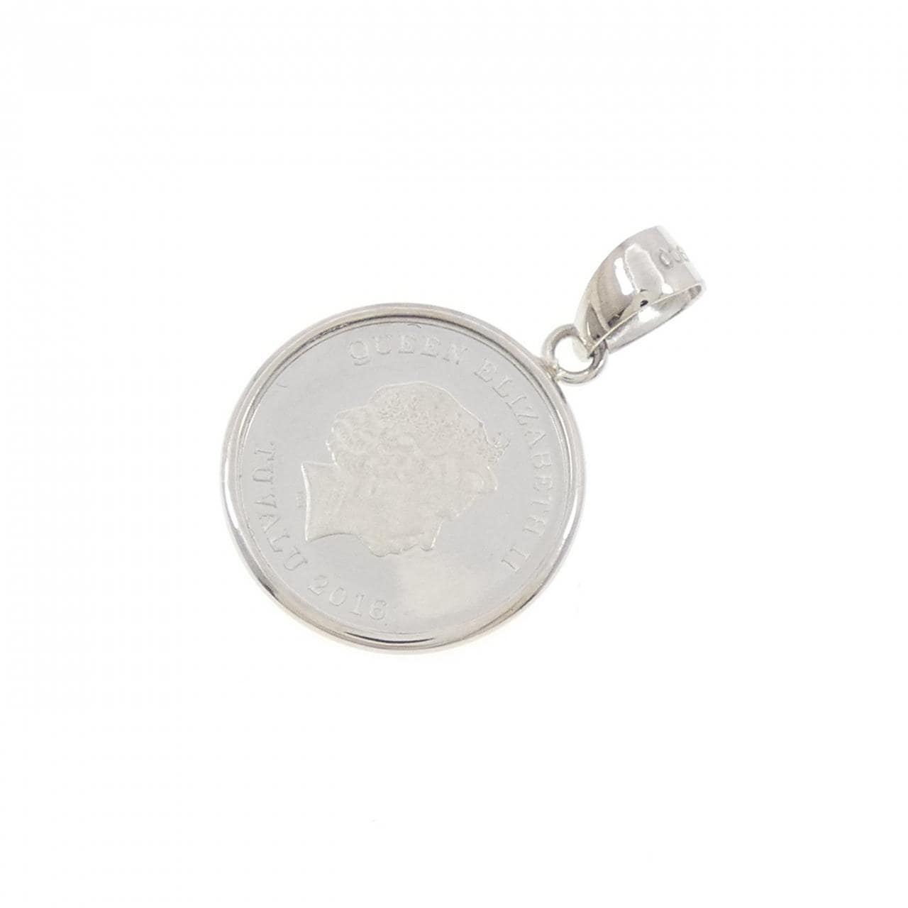 PT900(枠) コイン ペンダント