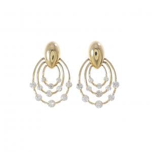 K18YG ダイヤモンド ピアス 1.00CT