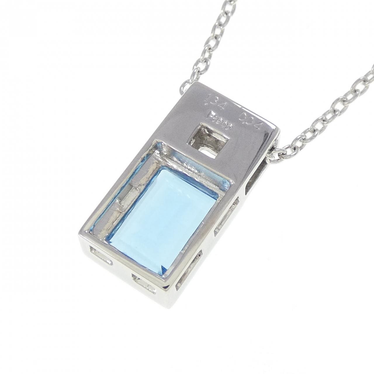 PT900/PT850 ブルートパーズ ネックレス 1.34CT