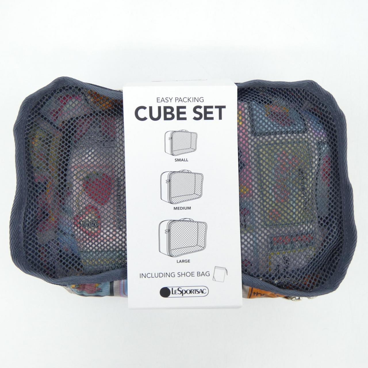 レスポートサック LESPORTSAC CUBE SET EASY PACKING POUCH