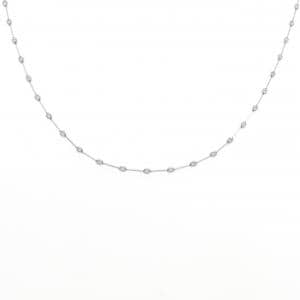 K18WG ダイヤモンド ネックレス 1.00CT