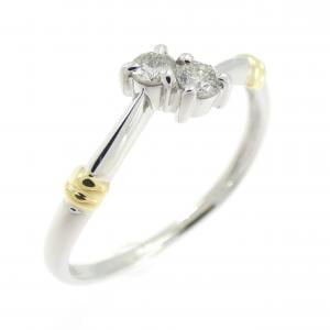PT900/K18YG ダイヤモンド リング 0.14CT