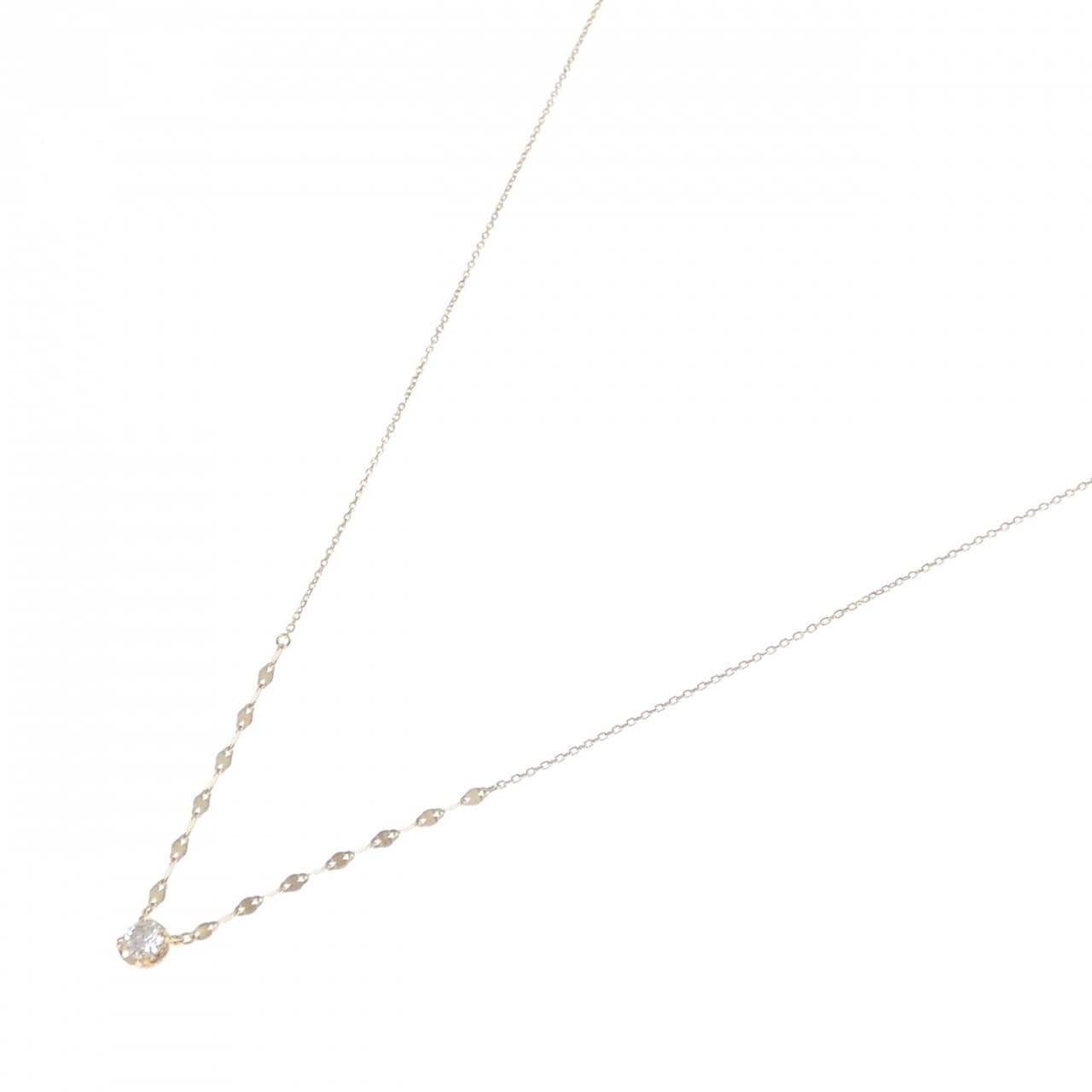 K18YG ダイヤモンド ネックレス 0.13CT