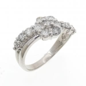 PT900 フラワー ダイヤモンド リング 1.00CT