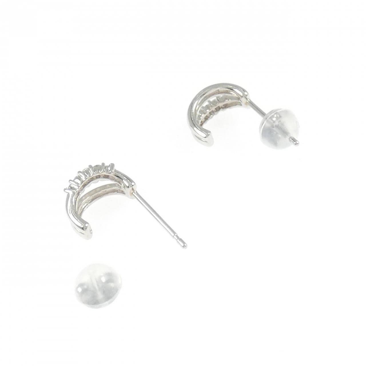 PT900 ダイヤモンド ピアス