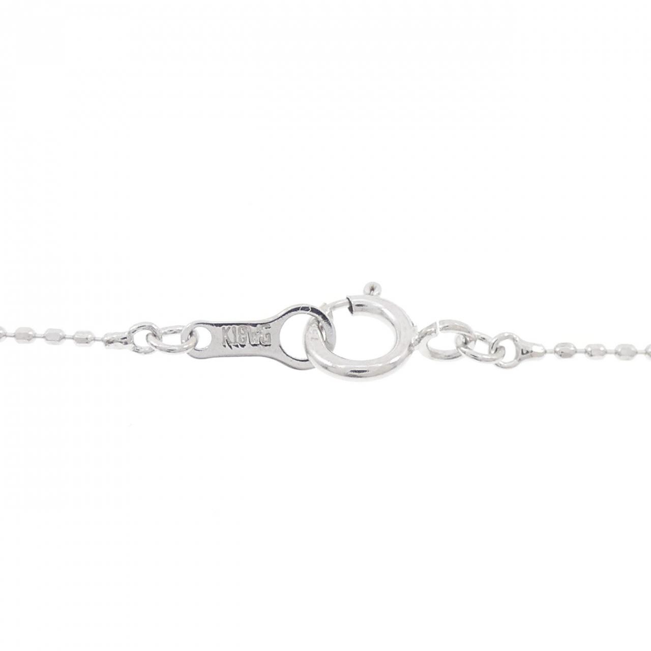 K18WG ダイヤモンド ネックレス 0.20CT