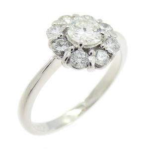 PT900 フラワー ダイヤモンド リング 0.31CT