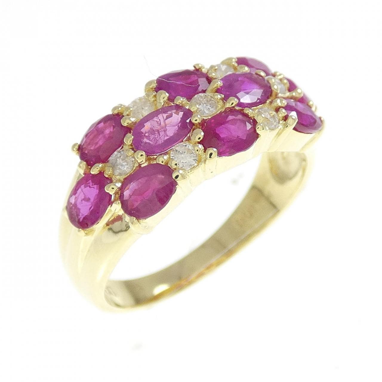 K18YG ルビー リング 1.68CT