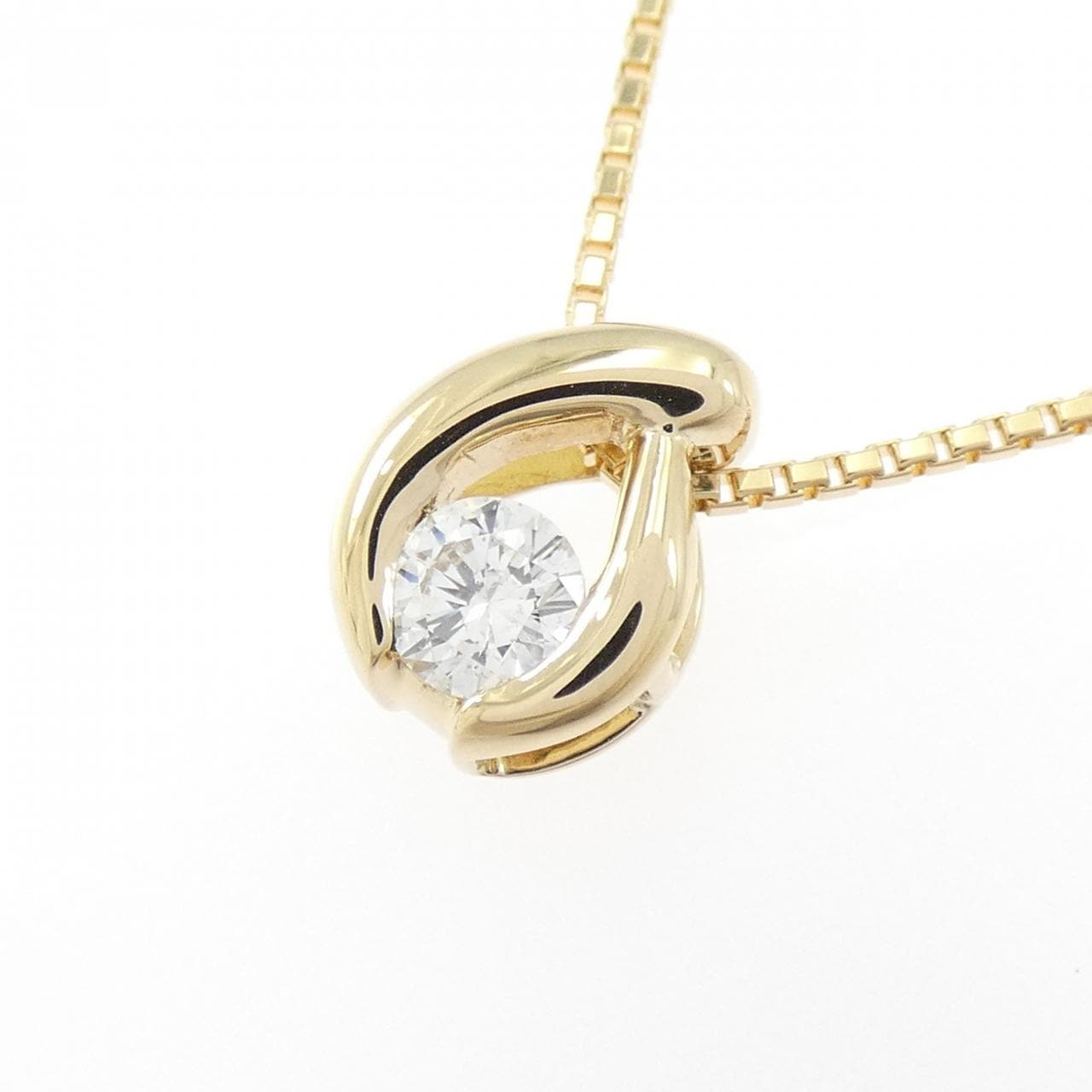 K18YG ダイヤモンド ネックレス 0.303CT