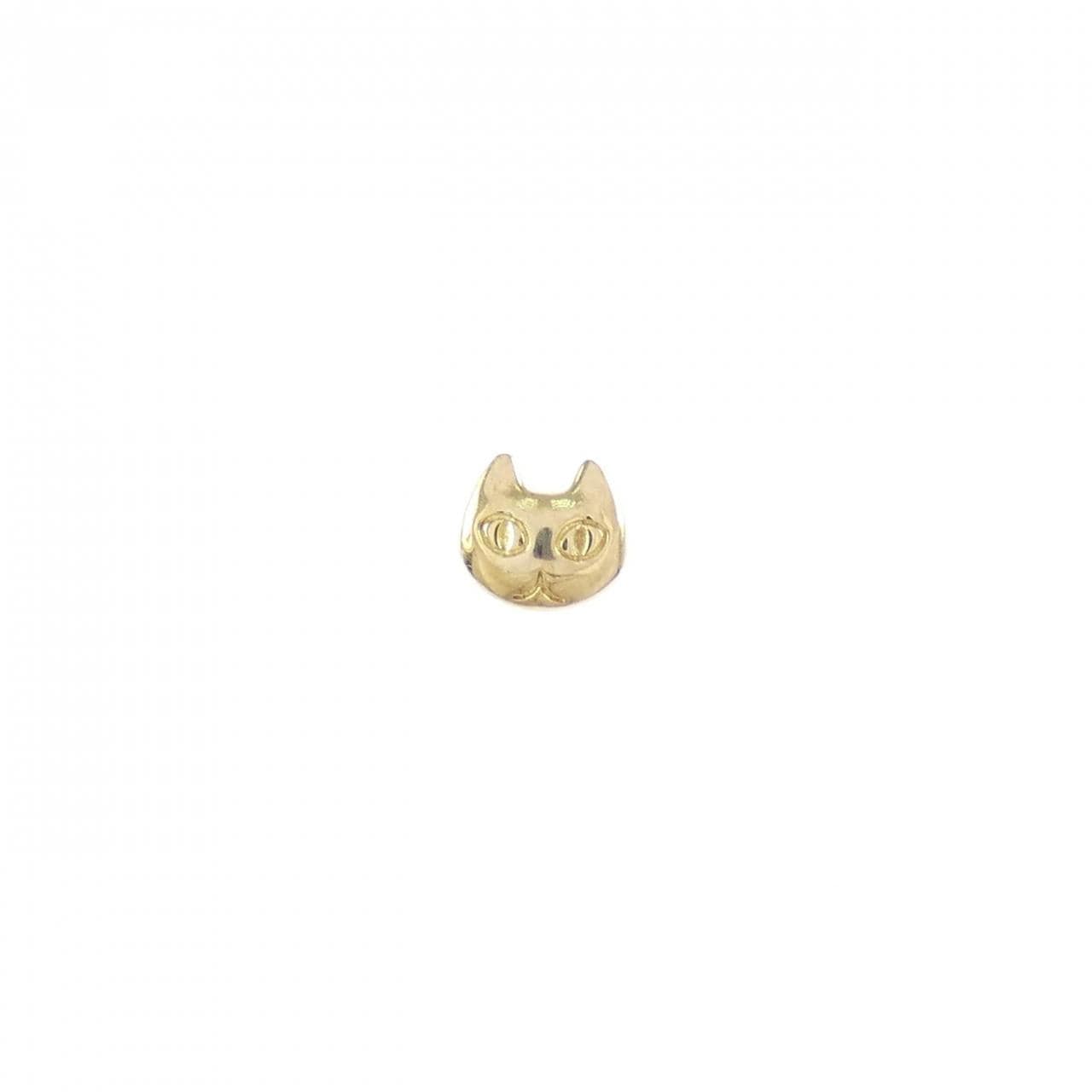 K18YG キャット ピアス 片耳