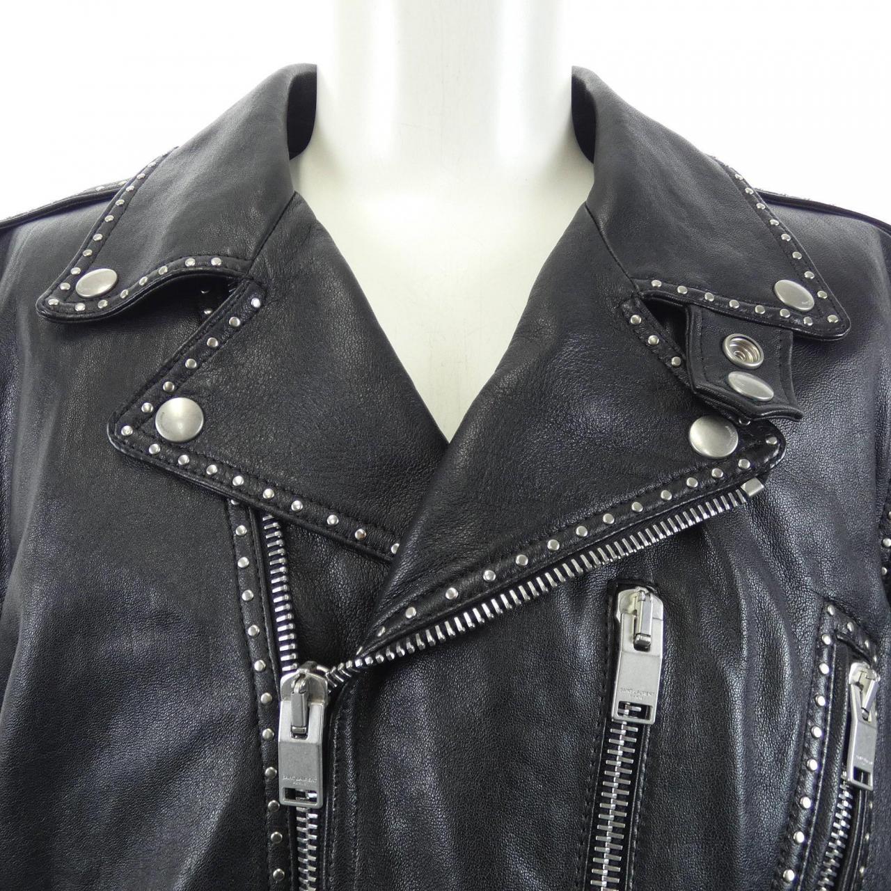 サンローラン SAINT LAURENT 361697 Y5GC1 レザーライダースジャケット