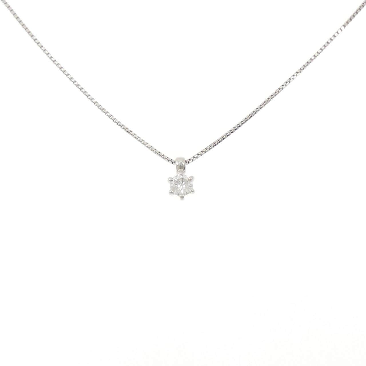 PT850 ソリティア ダイヤモンド ネックレス 0.15CT