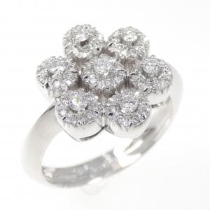 ポンテヴェキオ フラワー ダイヤモンド リング 0.28CT