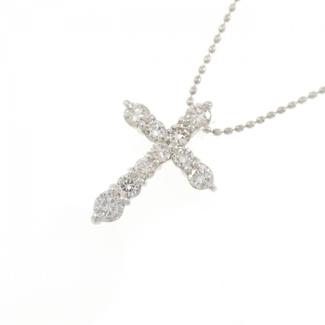 PT900/PT850 クロス ダイヤモンド ネックレス 0.50CT