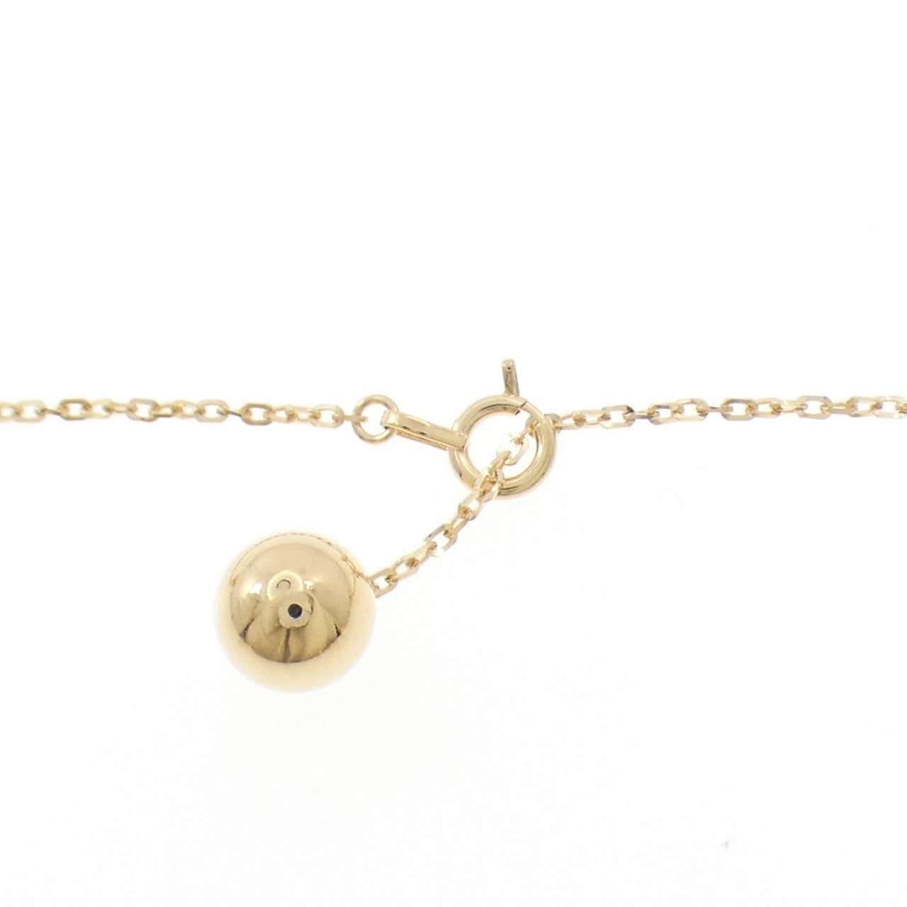 K18YG 白蝶パール ネックレス