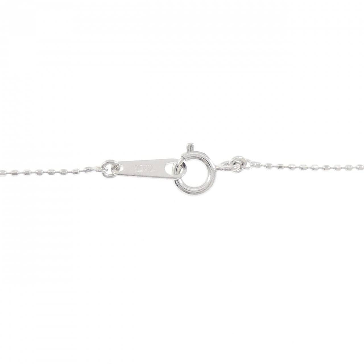 K18WG ハート ダイヤモンド ネックレス 0.07CT