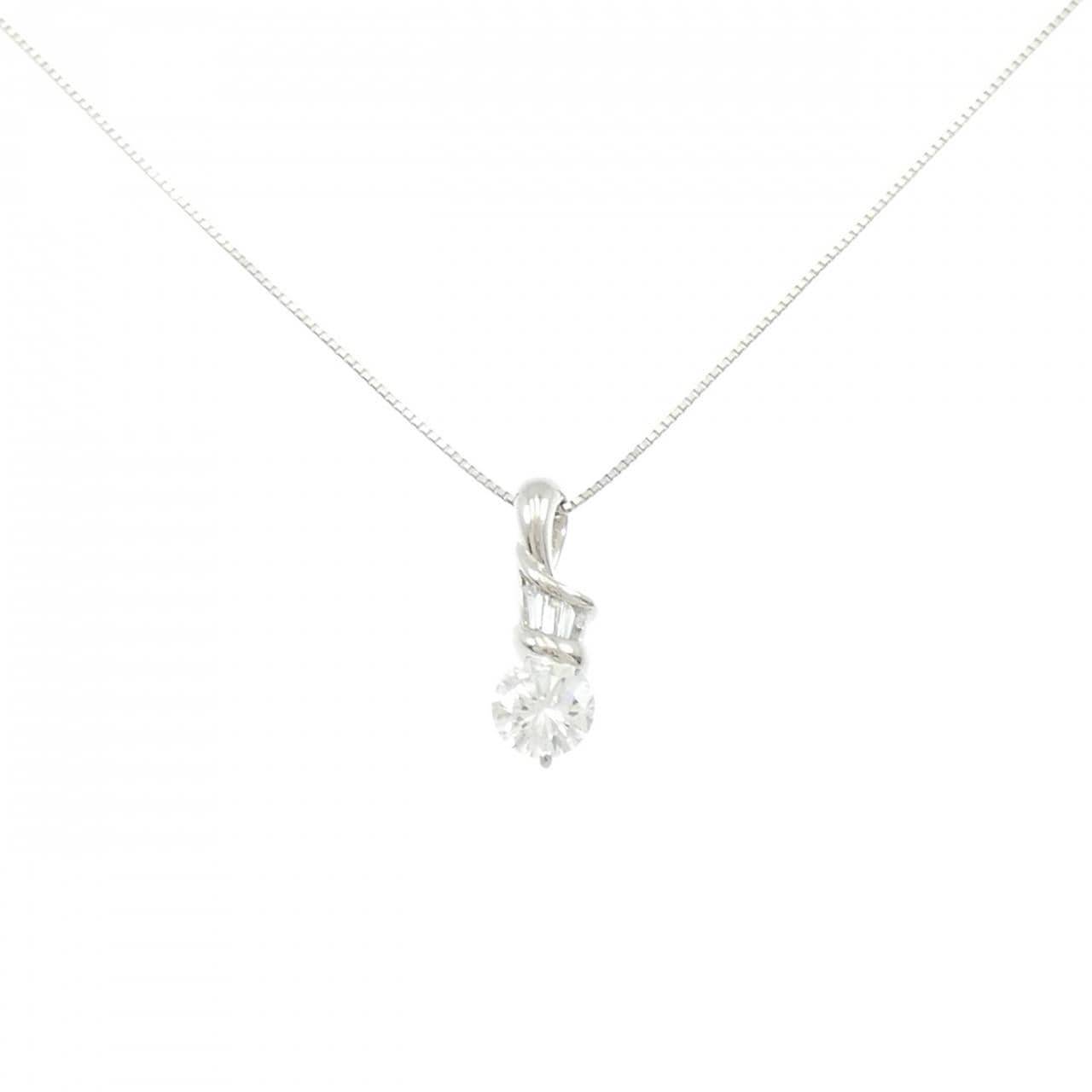 PT900/PT850 ダイヤモンド ネックレス 1.086CT F VS1 VG