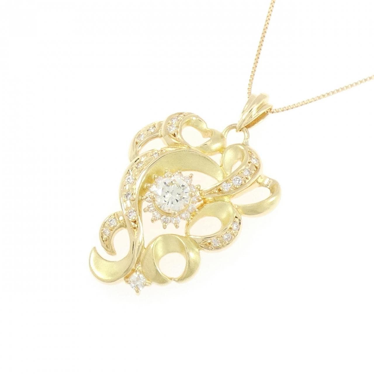 K18YG ダイヤモンド ネックレス 0.31CT