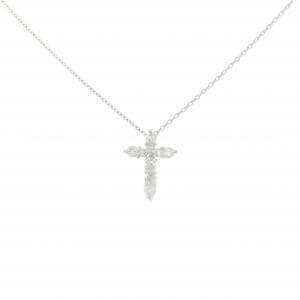 PT900/PT850 クロス ダイヤモンド ネックレス 0.30CT
