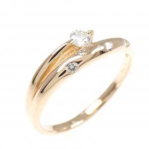 K18PG ダイヤモンド リング 0.15CT