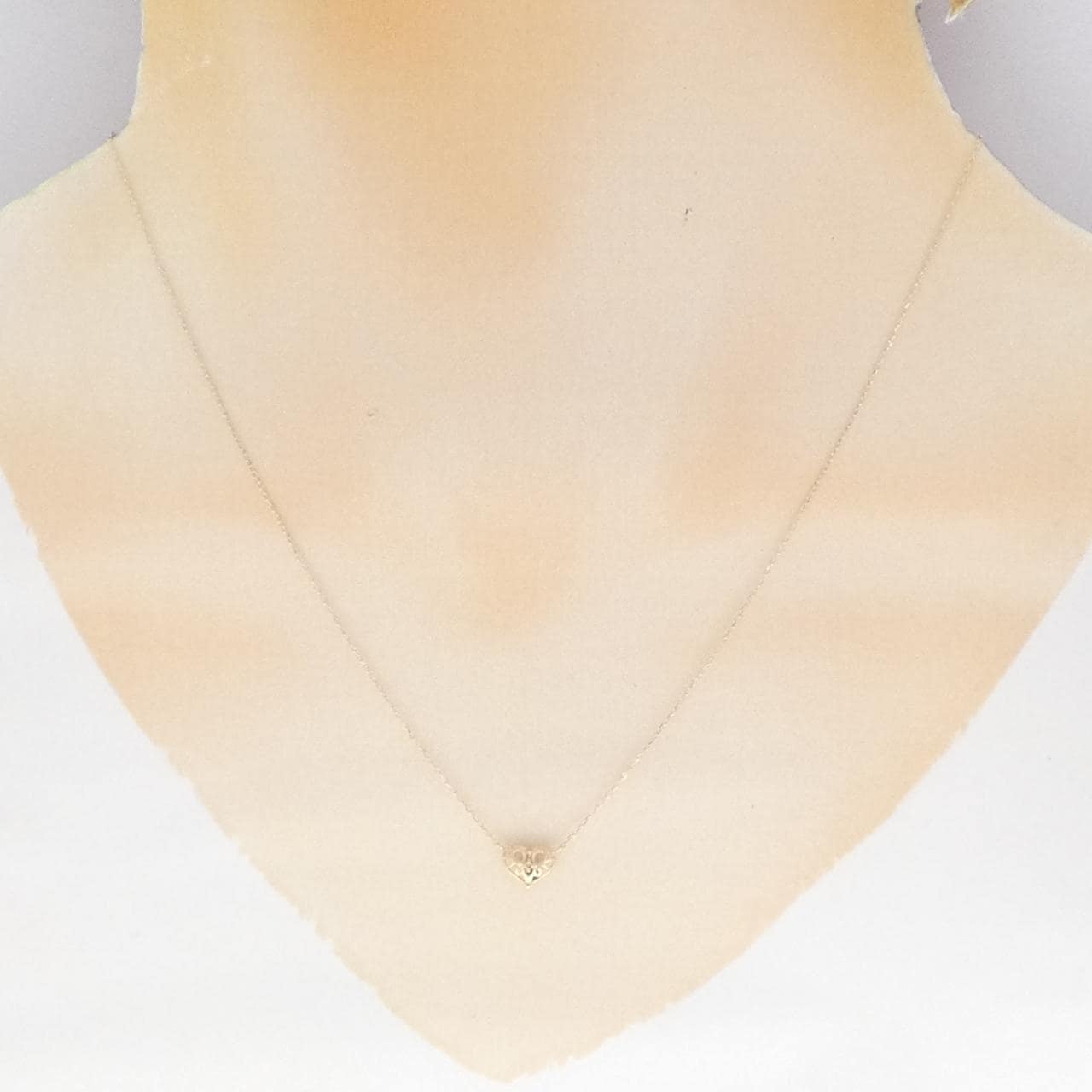 K10YG ハート サファイヤ ネックレス