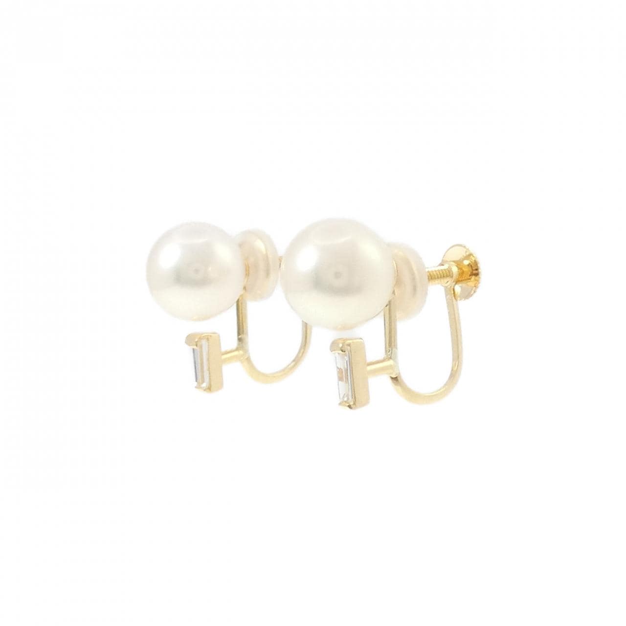 K18YG アコヤパール イヤリング 7.5mm