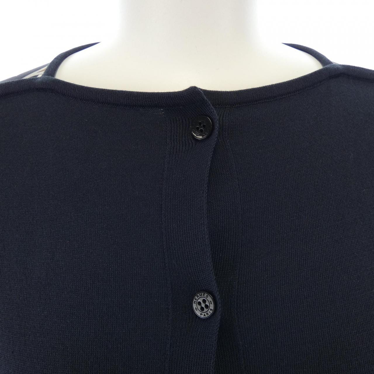 エルメス HERMES KARRE EN BOUCLES 67-7757 ツイルレーヌ カーディガン