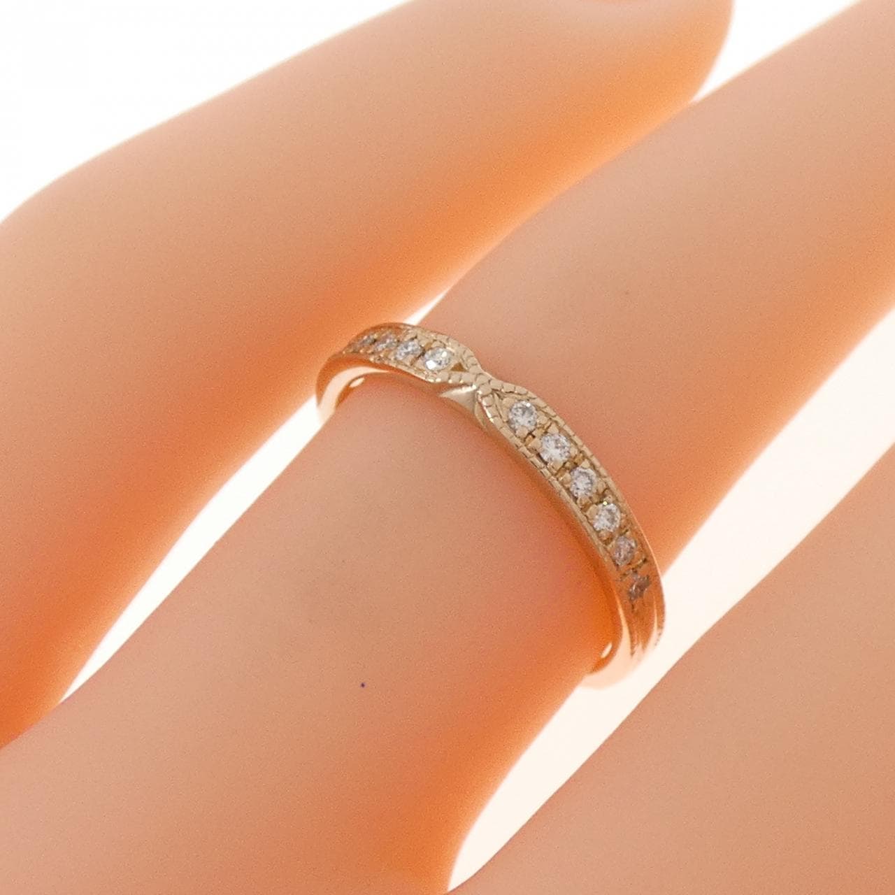 K18PG ダイヤモンド リング 0.08CT
