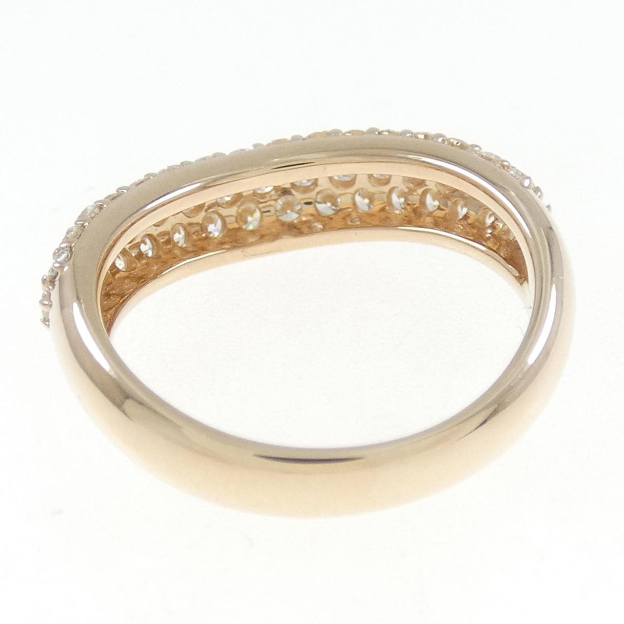 K18PG パヴェ ダイヤモンド リング 1.00CT