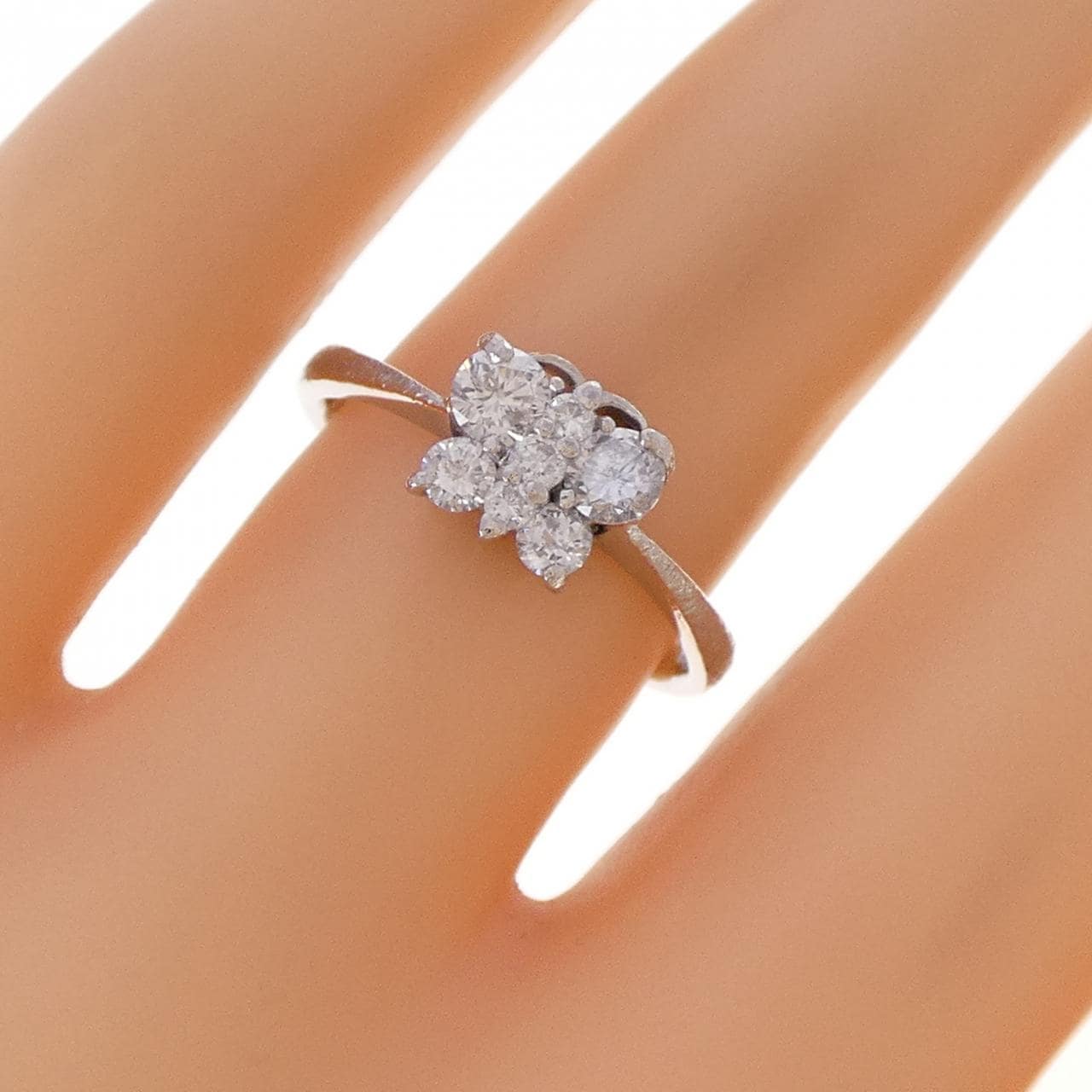 PT900 バタフライ ダイヤモンド リング 0.50CT