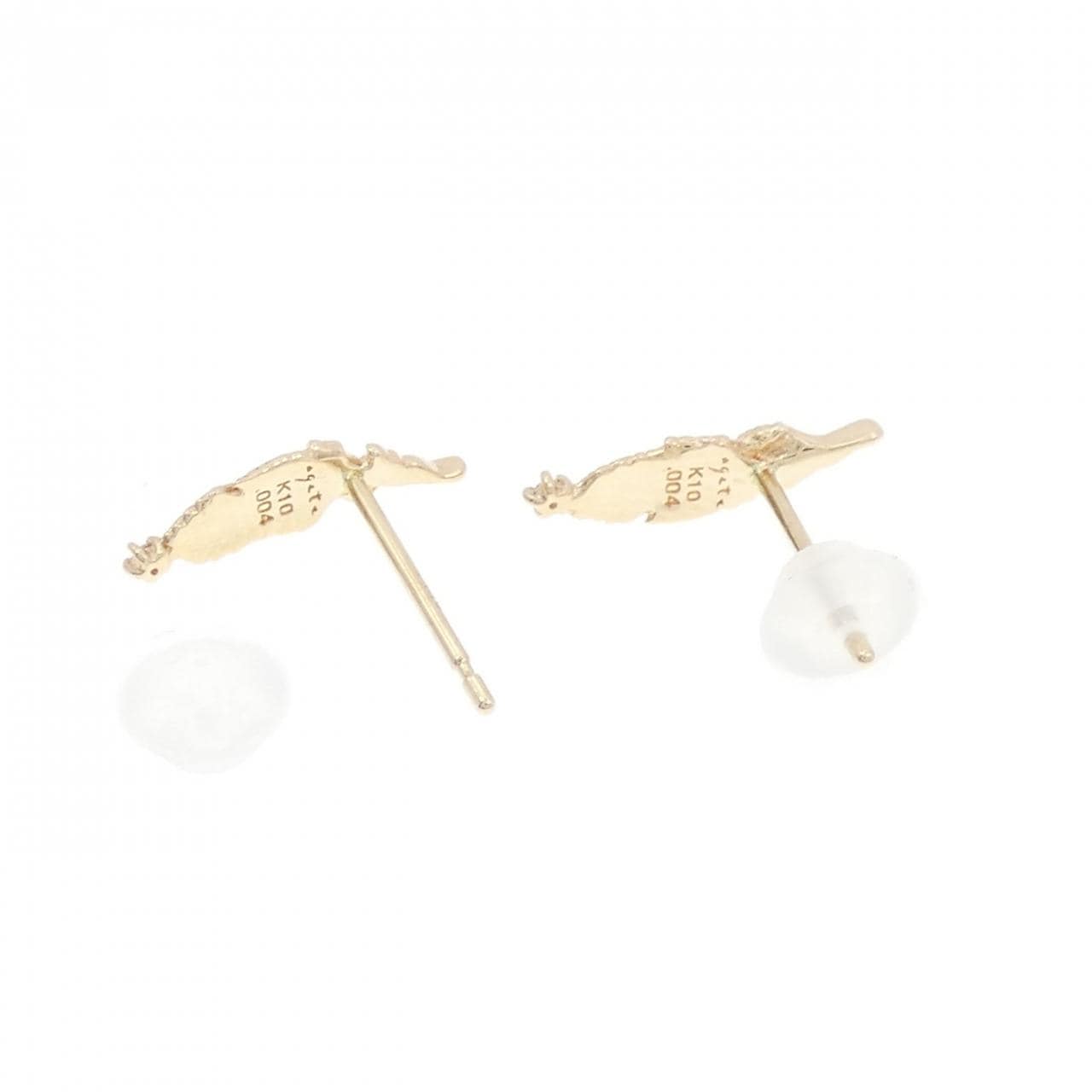 アガット ダイヤモンド ピアス 0.008CT