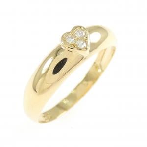 K18YG ハート ダイヤモンド リング 0.03CT