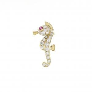 チャー ルビー ブローチ 0.03CT
