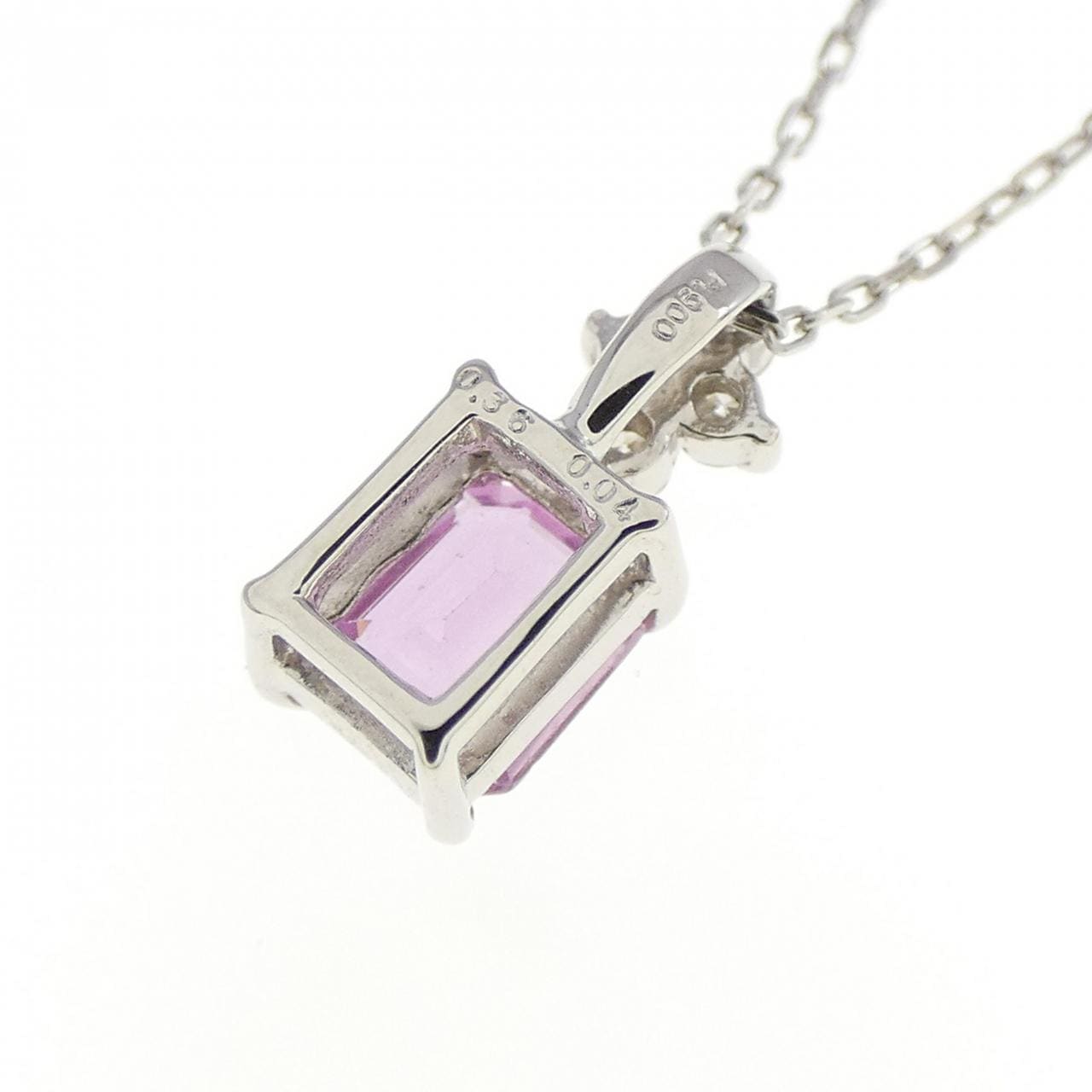 [再加工款] PT 藍寶石項鍊 0.36CT