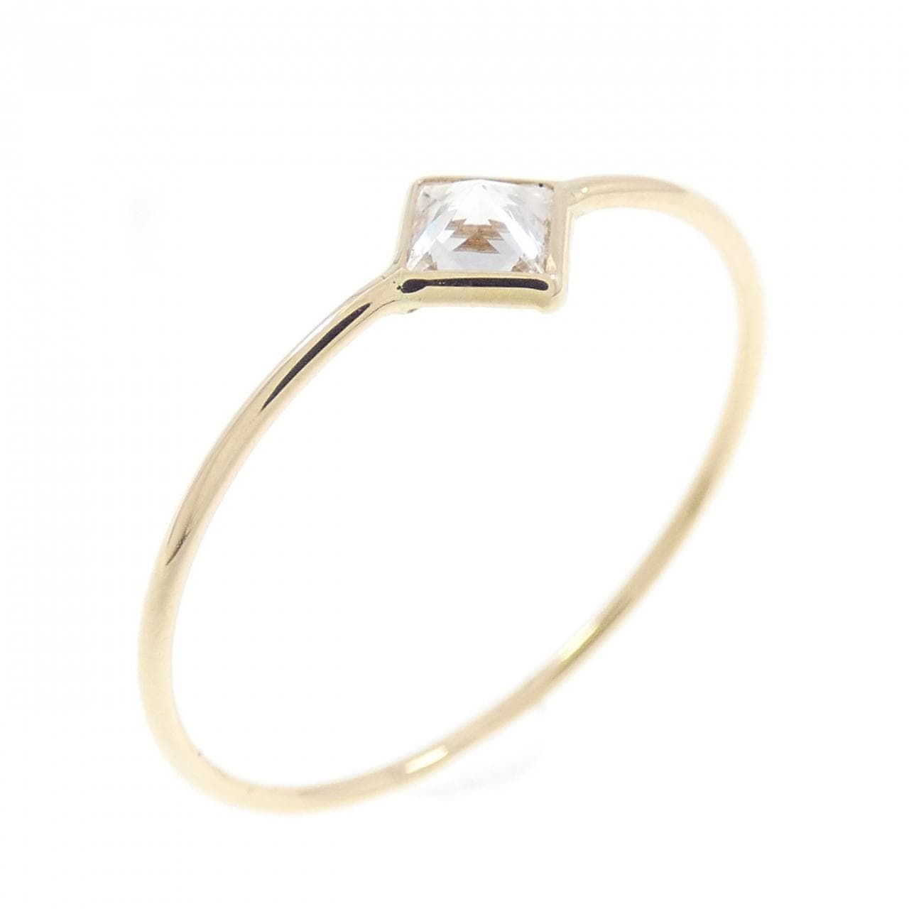 アガット キュービック リング