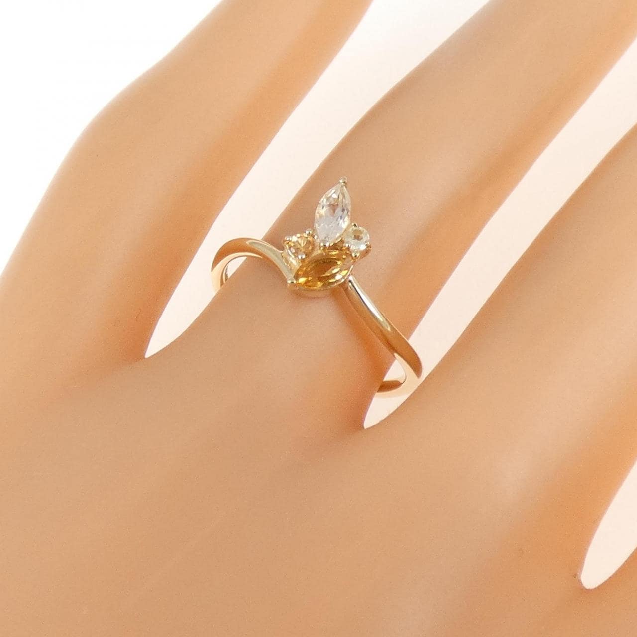 4゜C カラーストーン リング