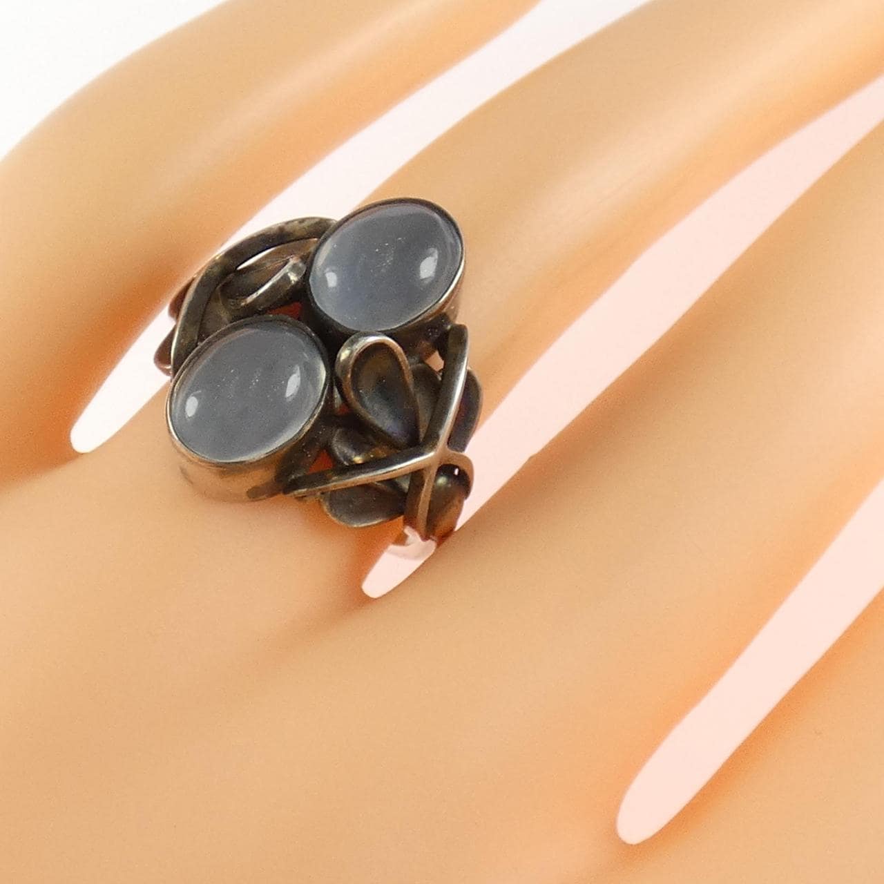 ジョージ ジェンセン ムーンストーン リング