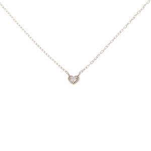 K10YG ハート ダイヤモンド ネックレス 0.01CT