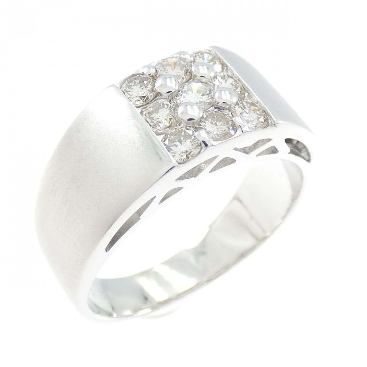 K18WG ダイヤモンド リング 0.53CT