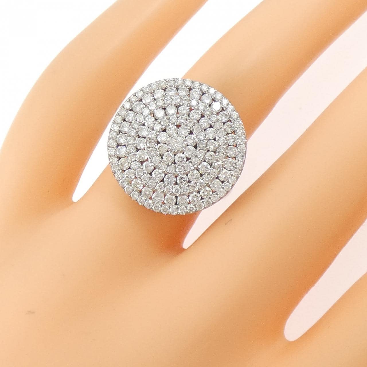 750WG ダイヤモンド リング 1.60CT