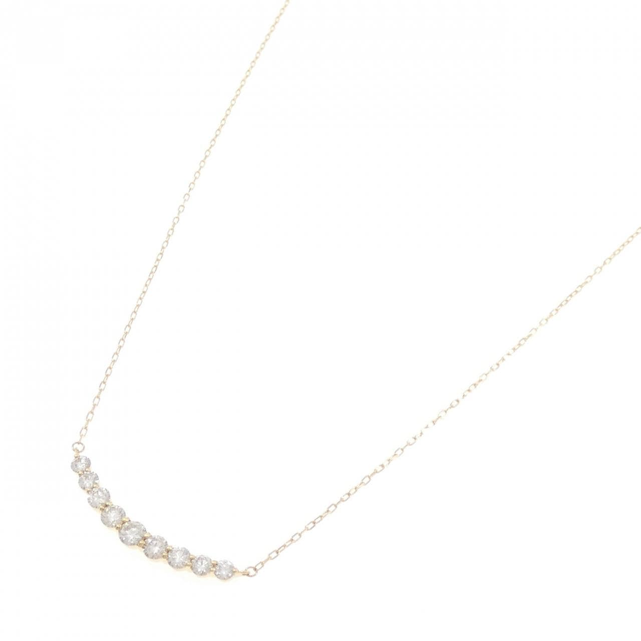 K18YG ダイヤモンド ネックレス 1.00CT