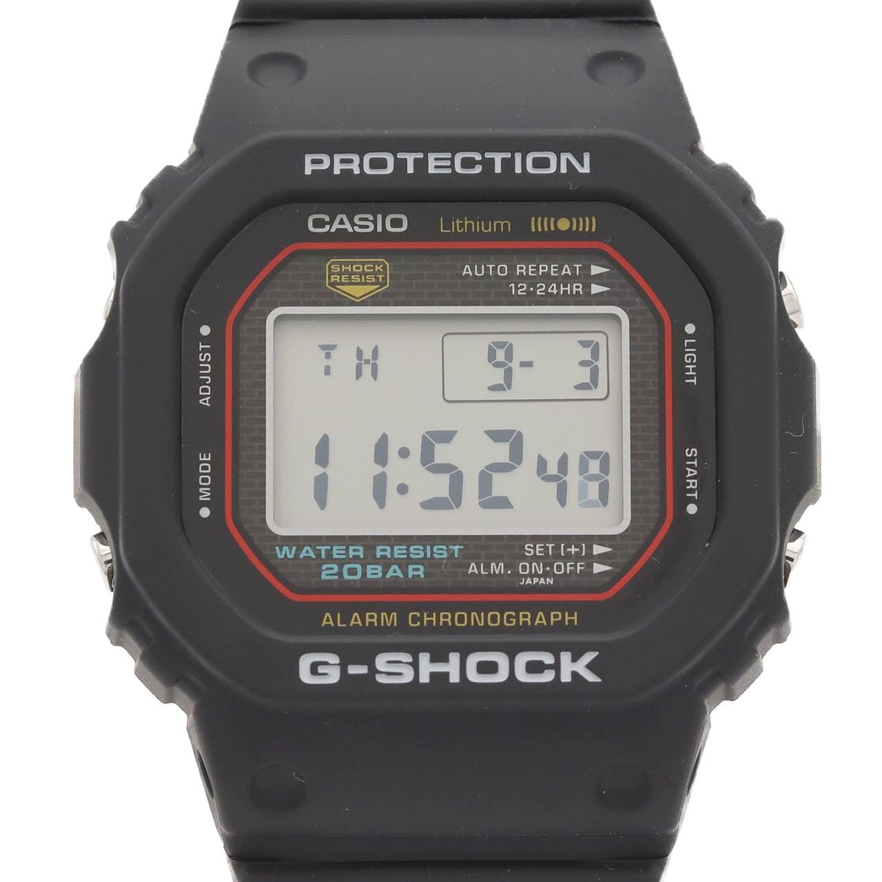 カシオ G-SHOCK DW-5000R-1AJF ラバー クォーツ