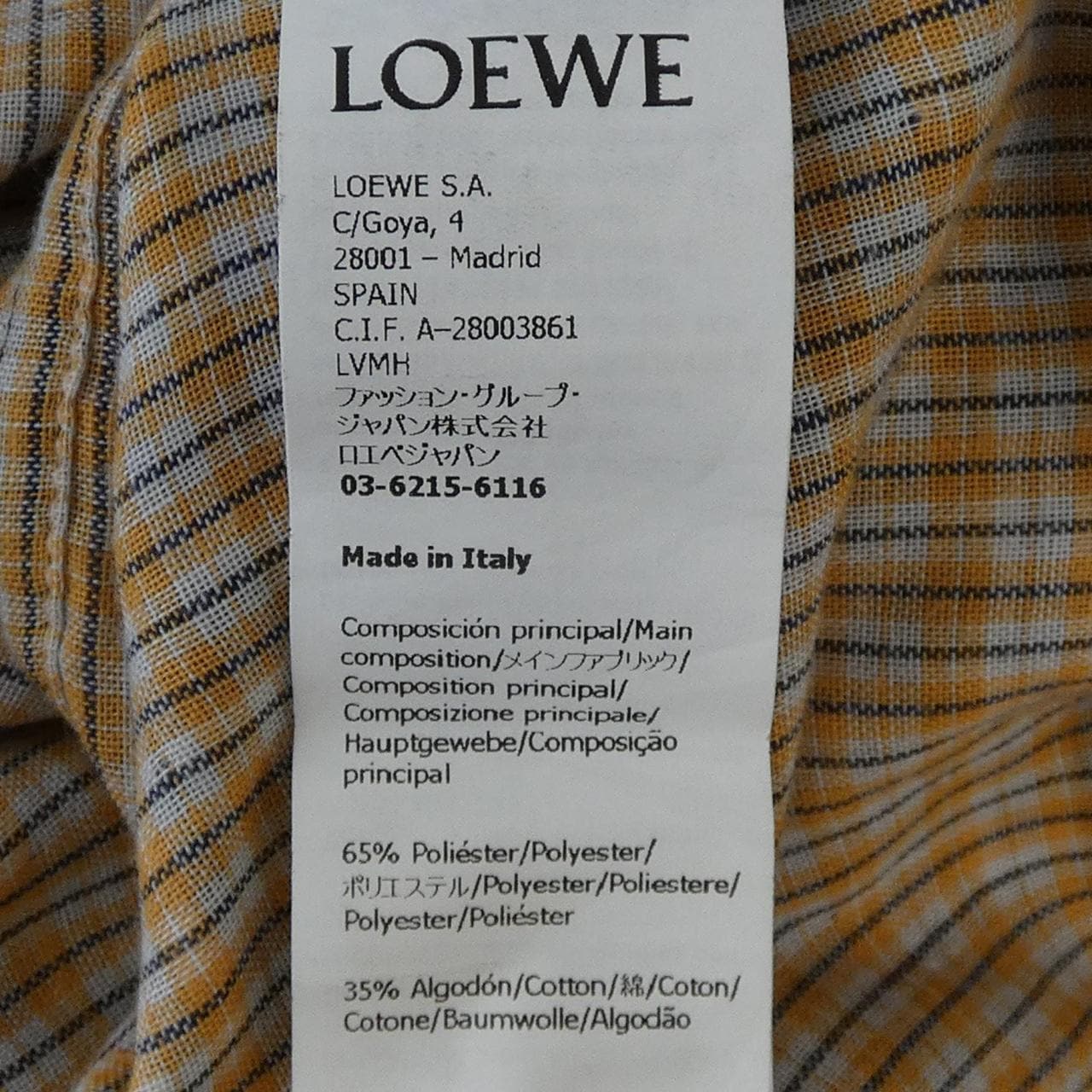 ロエベ LOEWE H526Y05WAF シャツ