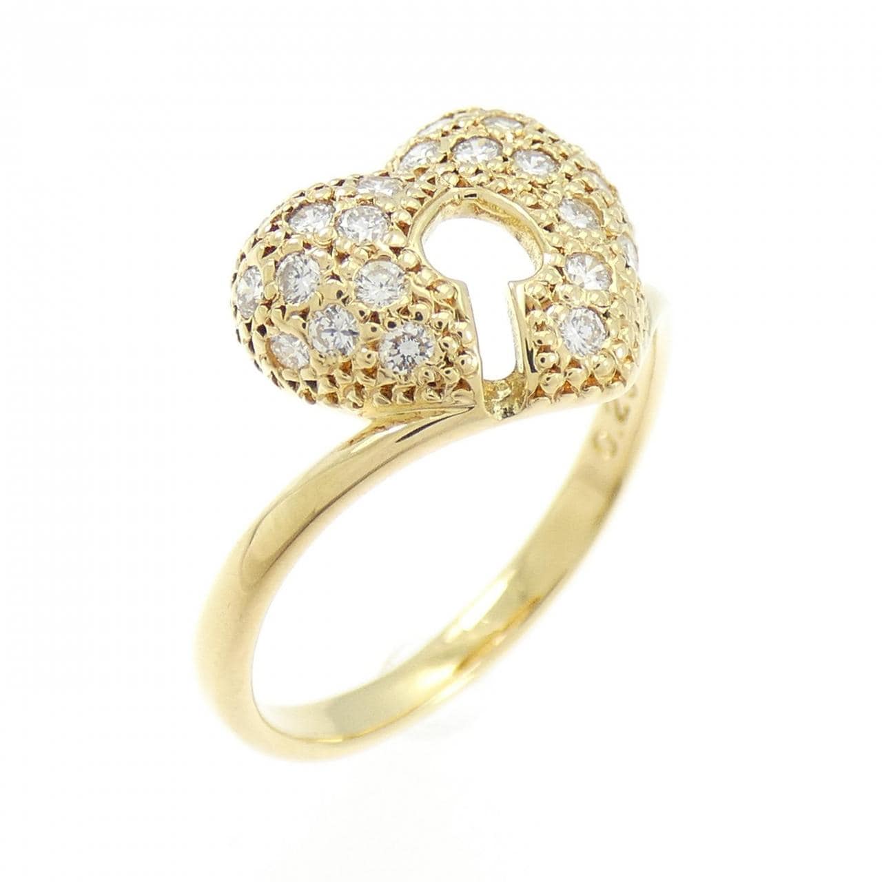 K18YG ダイヤモンド リング 0.25CT