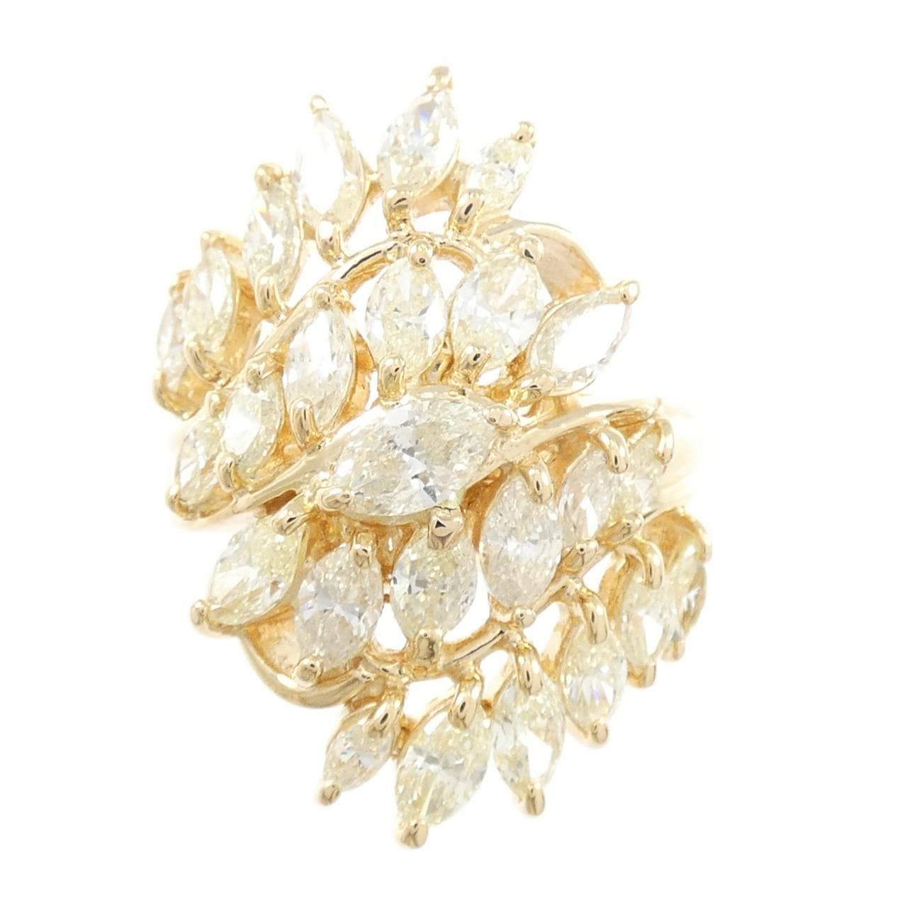 K18YG ダイヤモンド リング 2.67CT