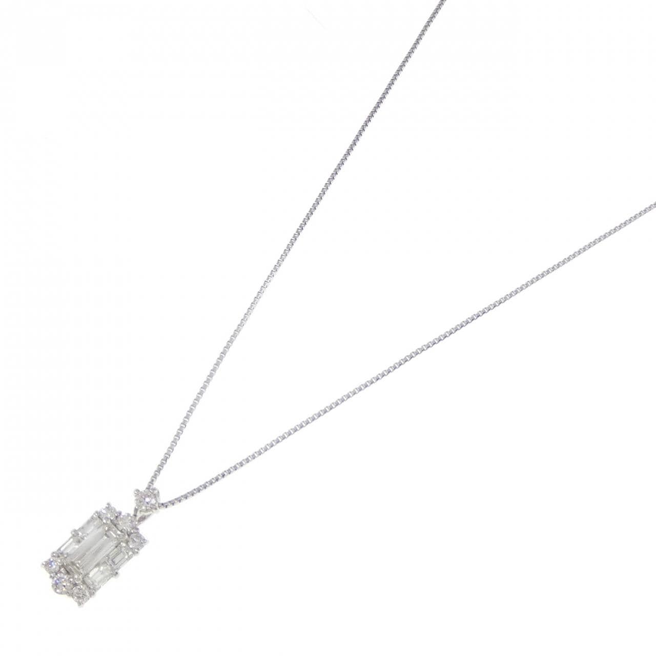 [BRAND NEW] PT Diamond Necklace 0.16CT