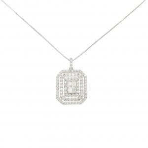 【新品】PT900/PT850 ダイヤモンド ネックレス 0.70CT
