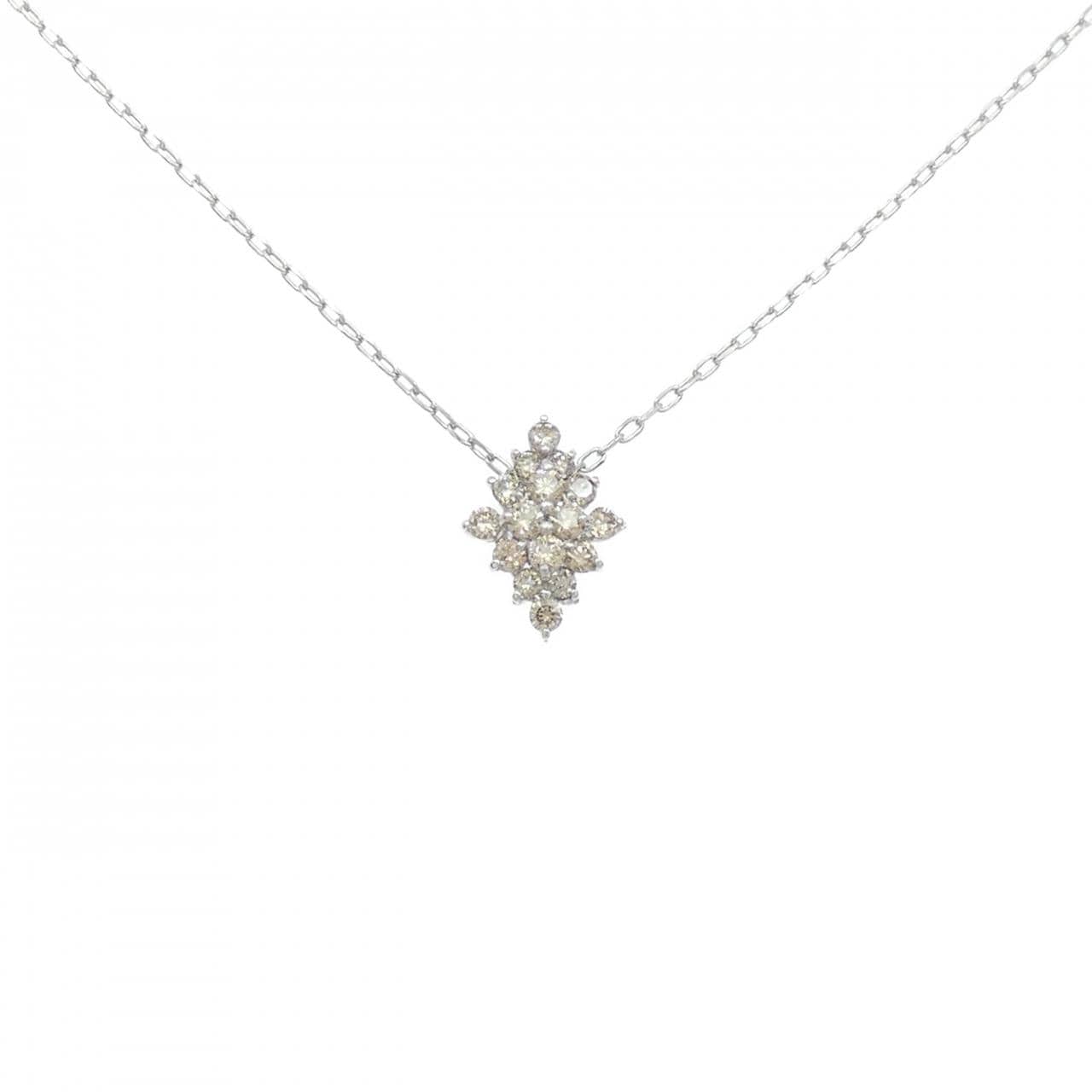 PT950/PT850 ダイヤモンド ネックレス 0.30CT