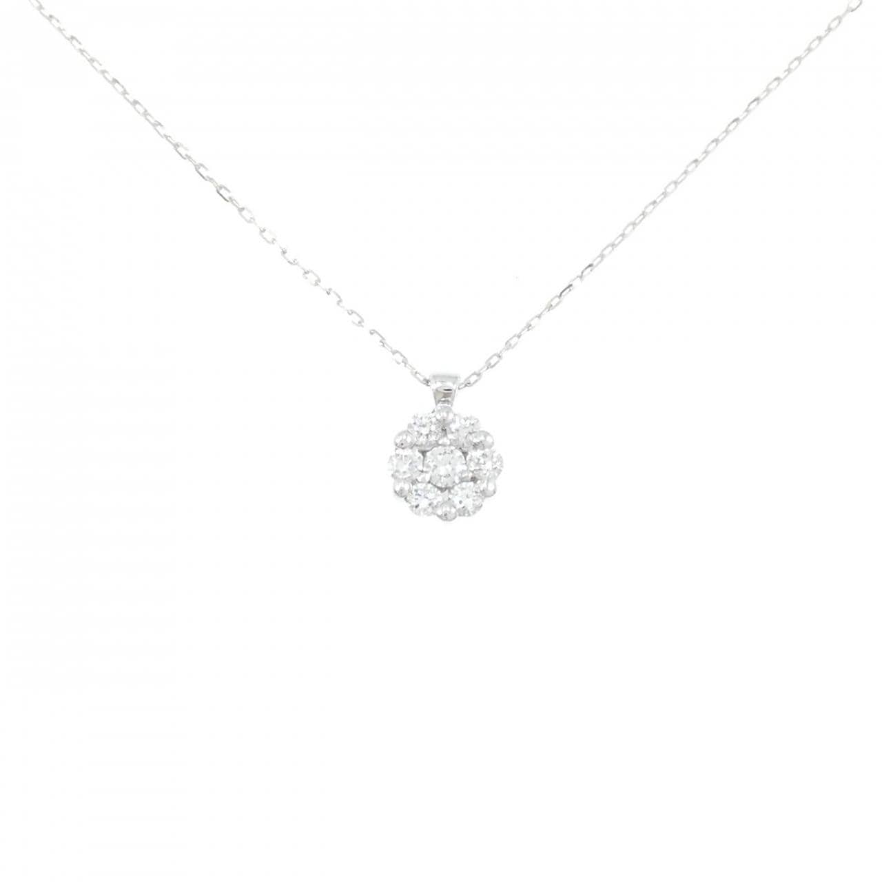 750WG/K18WG Diamond necklace