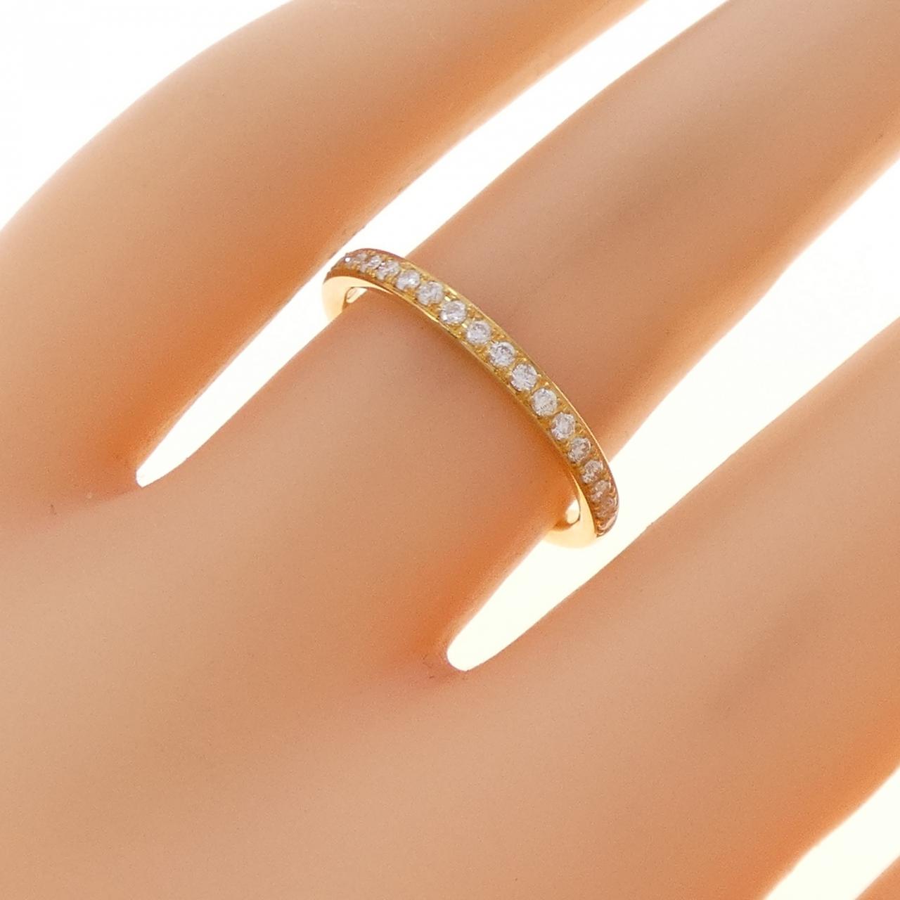 【リメイク】K24YG ハーフエタニティ ダイヤモンド リング 0.20CT